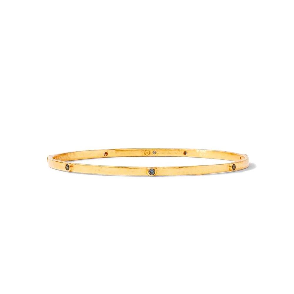Julie Vos NWT CRESCENT BANGLE size medium with Obsidian accents